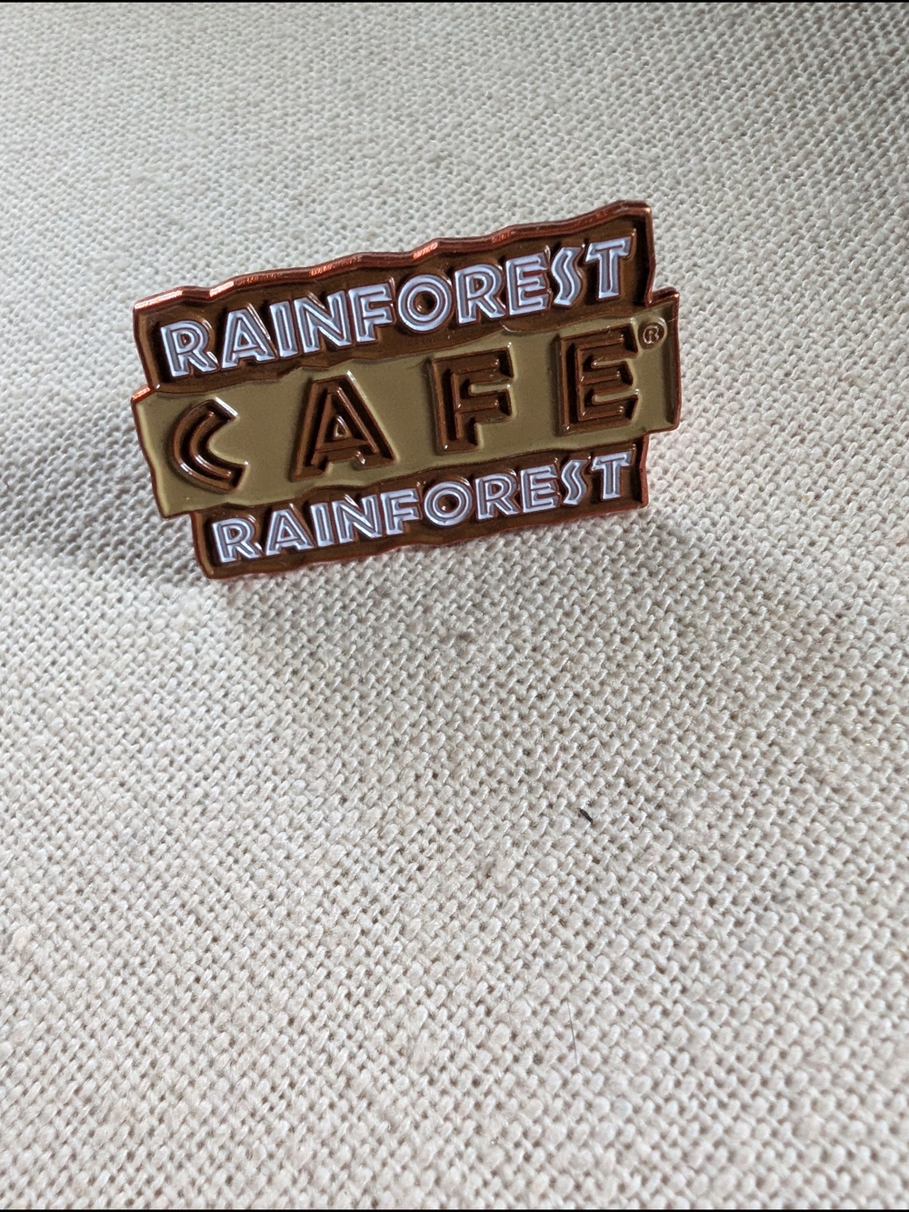 Rainforest Cafe Orange And Copper Pin #12